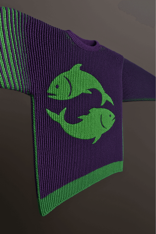 Schattenstrick Pullover Pisces - Sternzeichen Fische