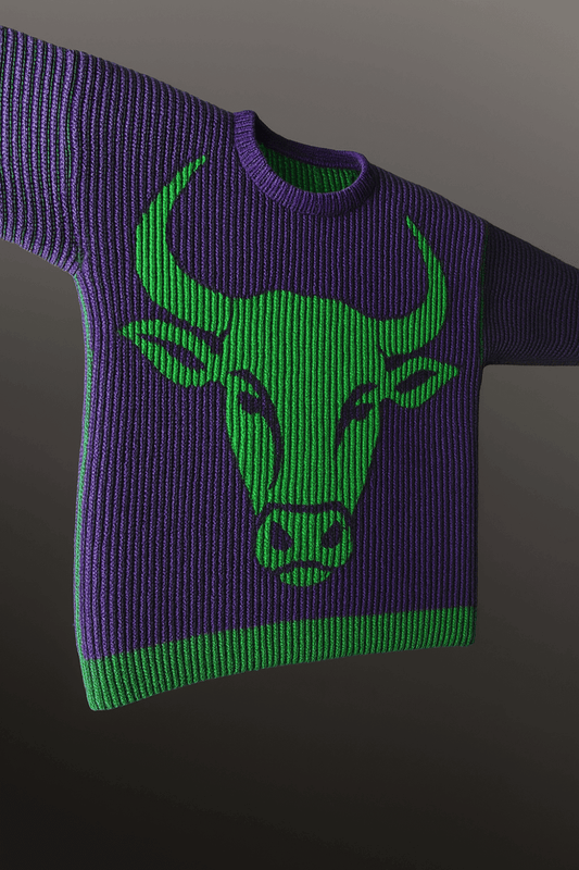 Schattenstrick Pullover Taurus - Sternzeichen Stier