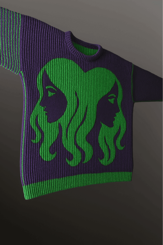 Schattenstrick Pullover Gemini - Sternzeichen Zwillinge