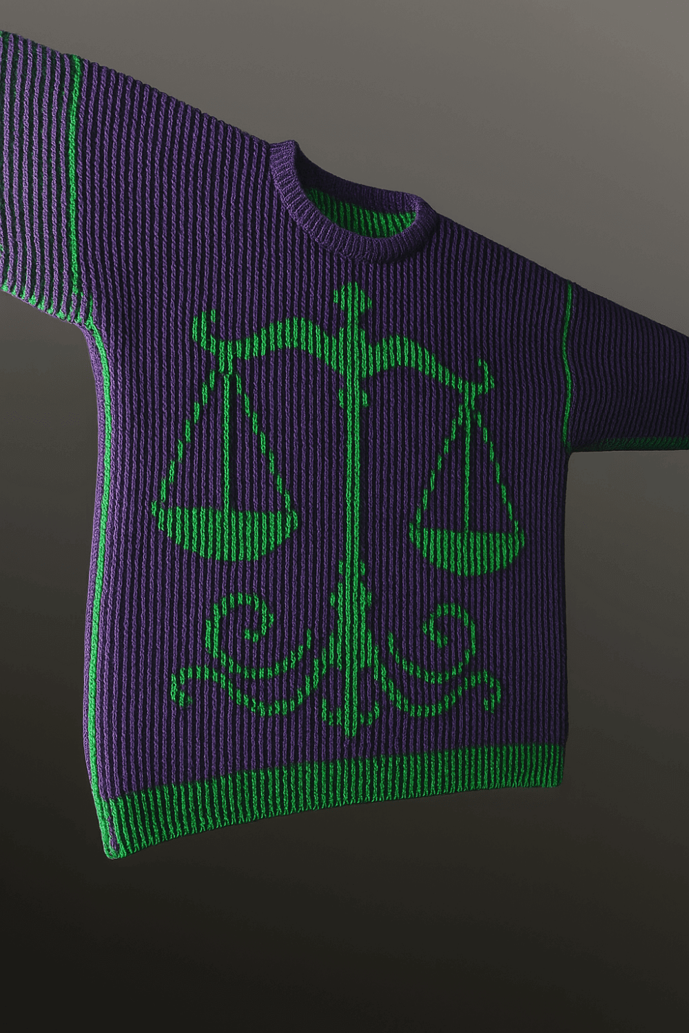 Schattenstrick Pullover Libra - Sternzeichen Waage