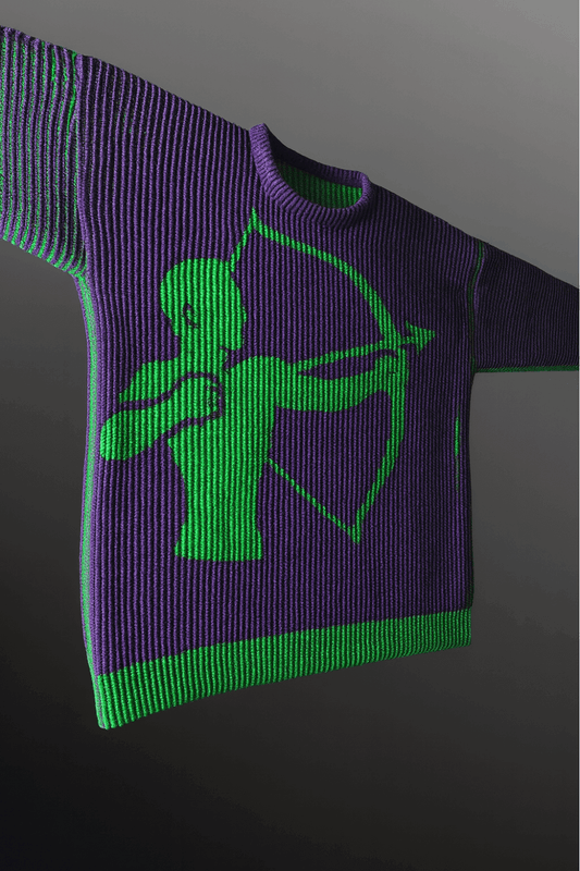 Schattenstrick Pullover Sagittarius - Sternzeichen Schütze