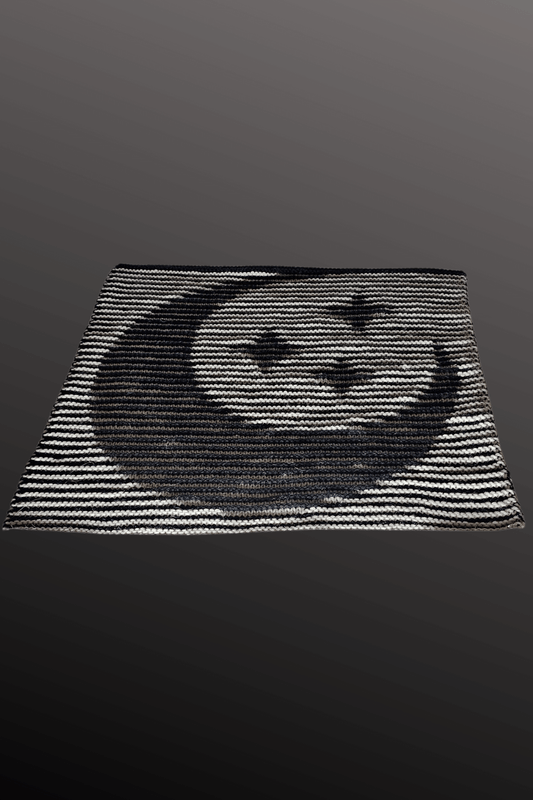 Schattenstrick Decke | Kissen Celestial Mates - Mond