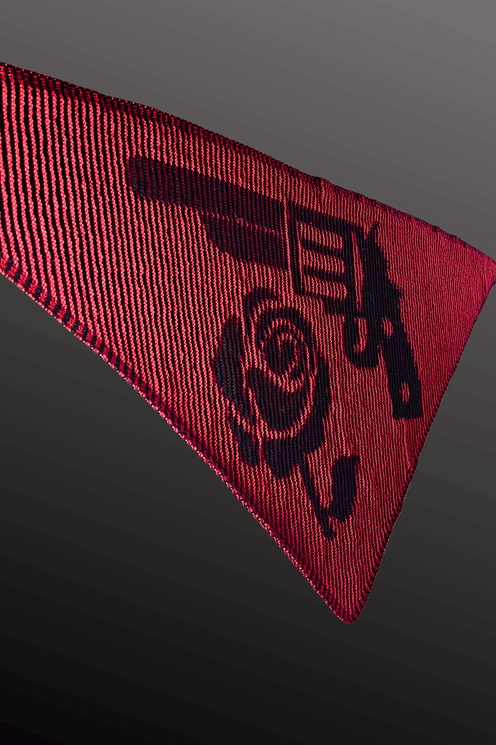 Schattenstrick Tuch Chasing Destiny - Rose und Pistole
