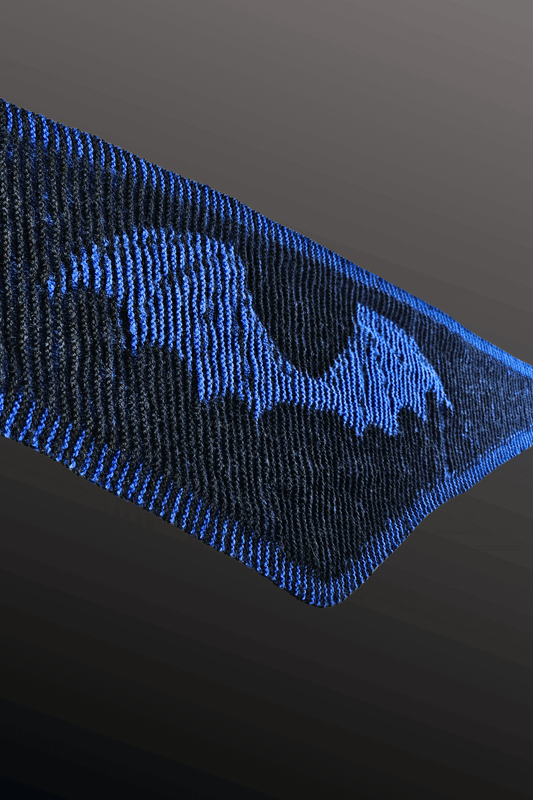 Schattenstrick Nickituch Cobalt Wings - Flügel