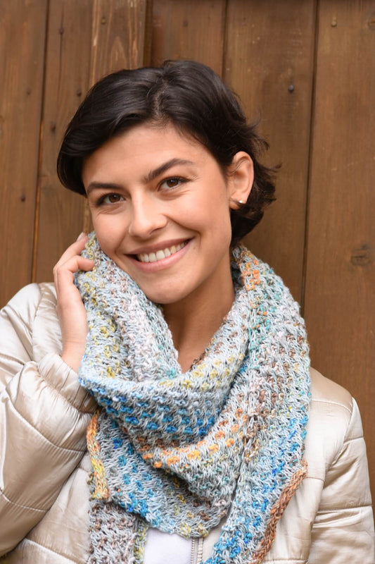 Tuch Melody aus Noro Tsubame und Sonata - selber stricken