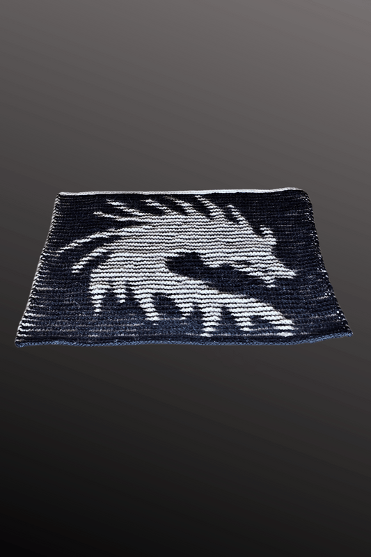 Schattenstrick Decke | Kissen Iron Wrath - Drache