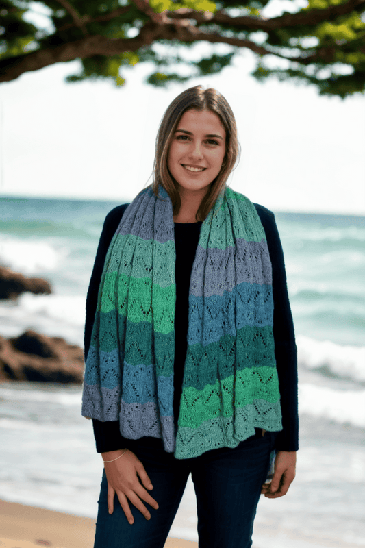 Tuch Waves aus BC Garn Babyalpaca 10/2 auf 50g selber stricken