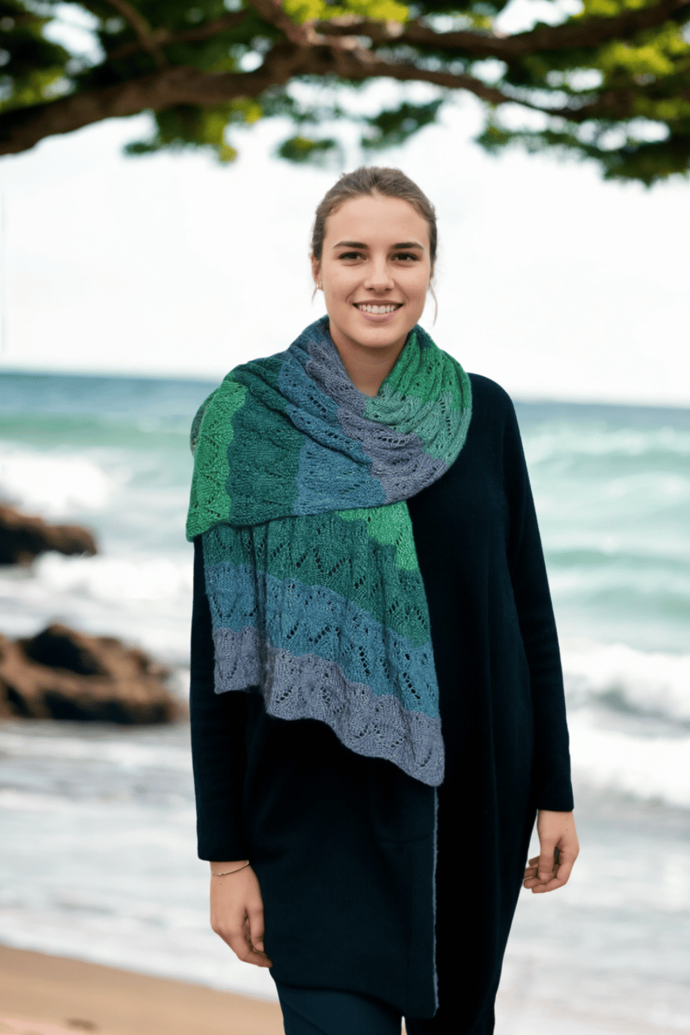 Tuch Waves aus BC Garn Babyalpaca 10/2 auf 50g selber stricken