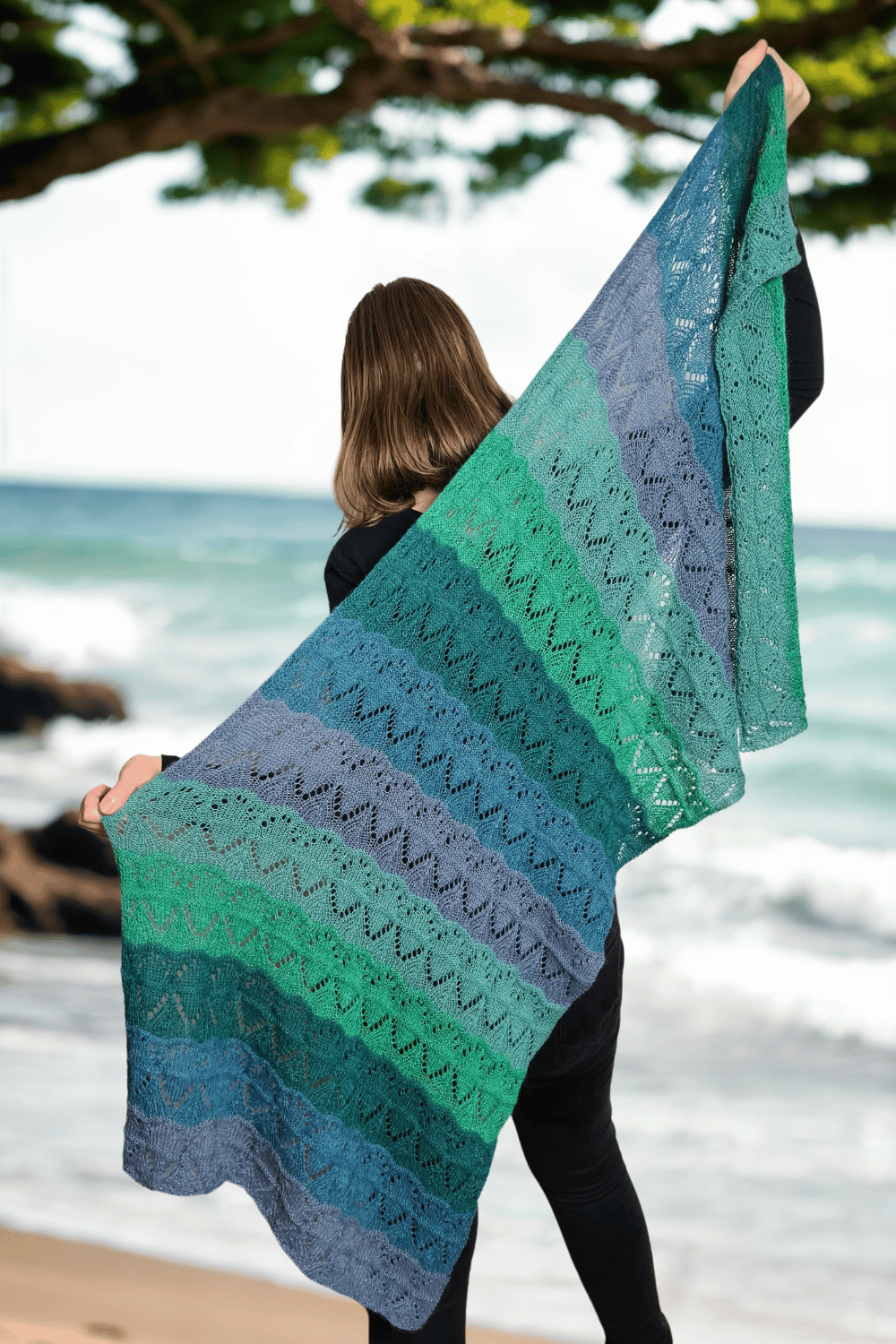Tuch Waves aus BC Garn Babyalpaca 10/2 auf 50g selber stricken