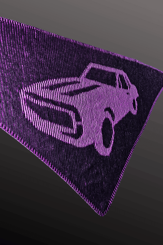 Schattenstrick Tuch Twisted Roads - Auto