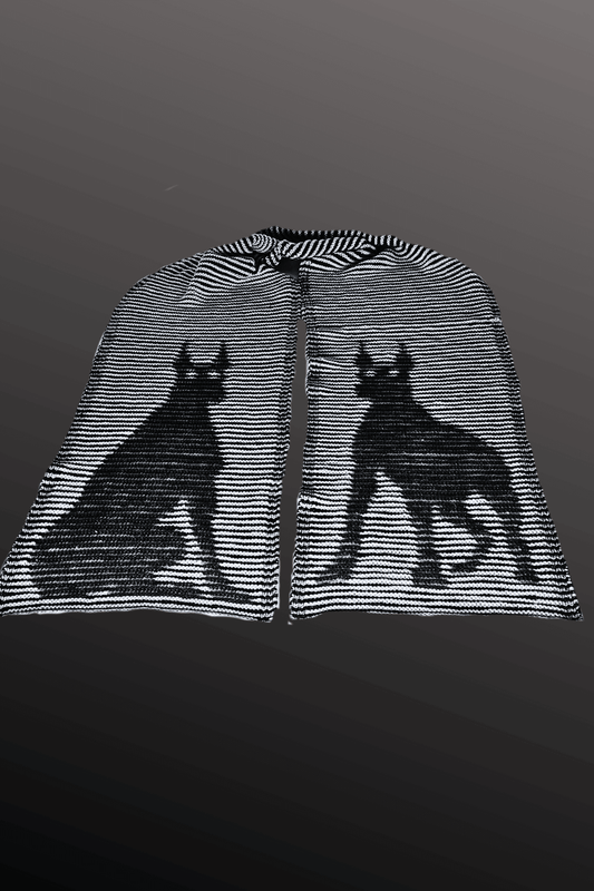 Schattenstrick Schal Why Choose - Dobermann Hunde