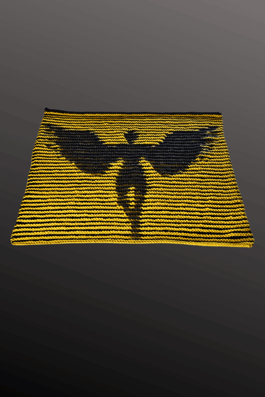 Schattenstrick Decke | Kissen Cherubin - Engel