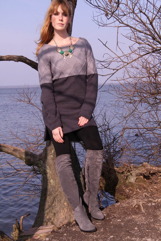 Kleid LeBlanc aus Rosy Green Big Merino Hug selber stricken