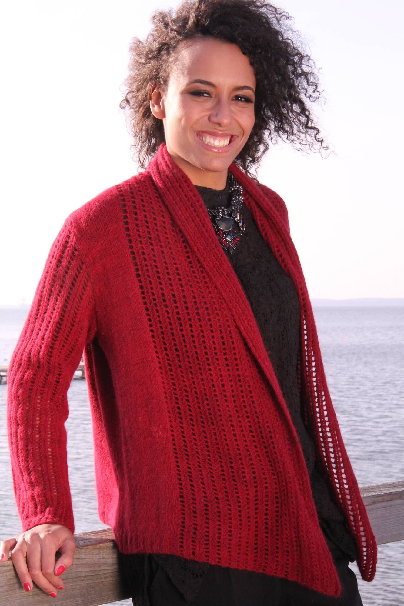 Jacke Lissandra aus Shilasdair Luxury 4ply selber stricken