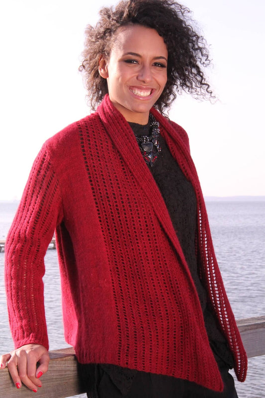 Jacke Lissandra aus Shilasdair Luxury 4ply selber stricken