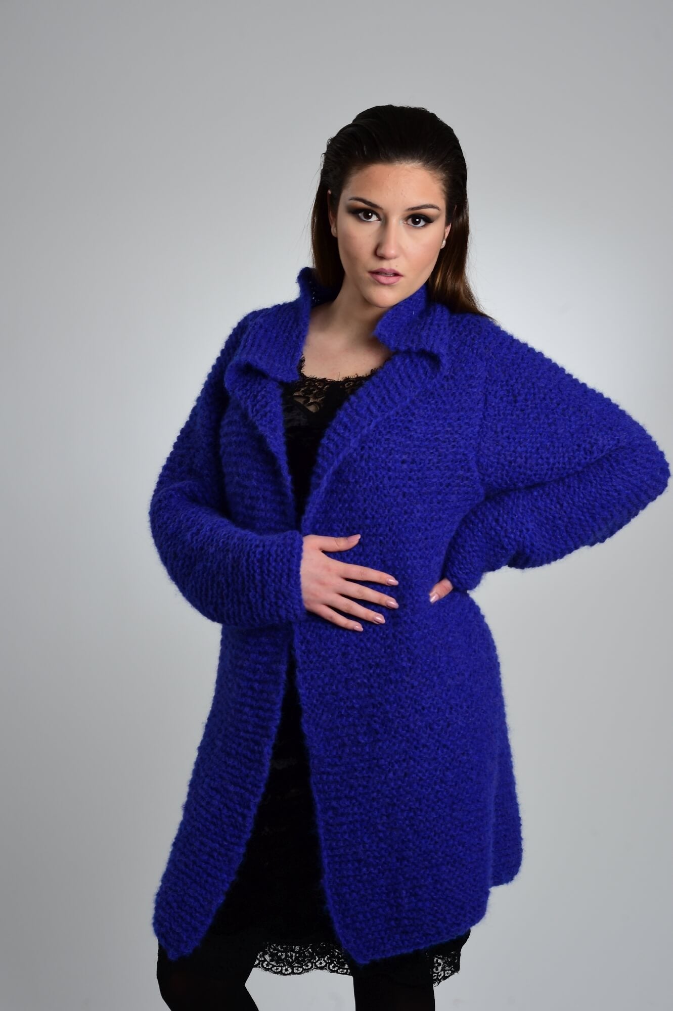 Jacke Oliwia aus Bremont Joana Brushed - selber stricken - Kuschelfaktor