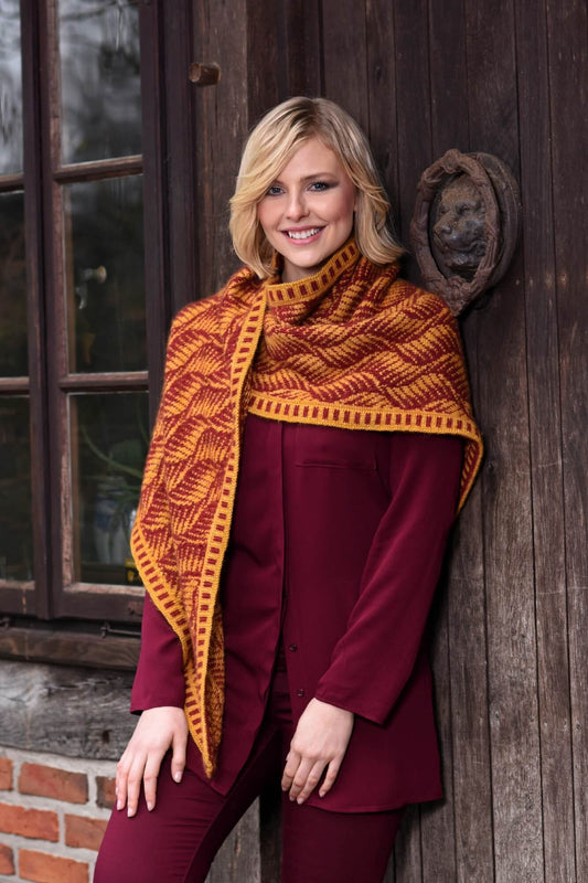 Tuch Swantje im Fair-Isle-Muster selber stricken und steeken