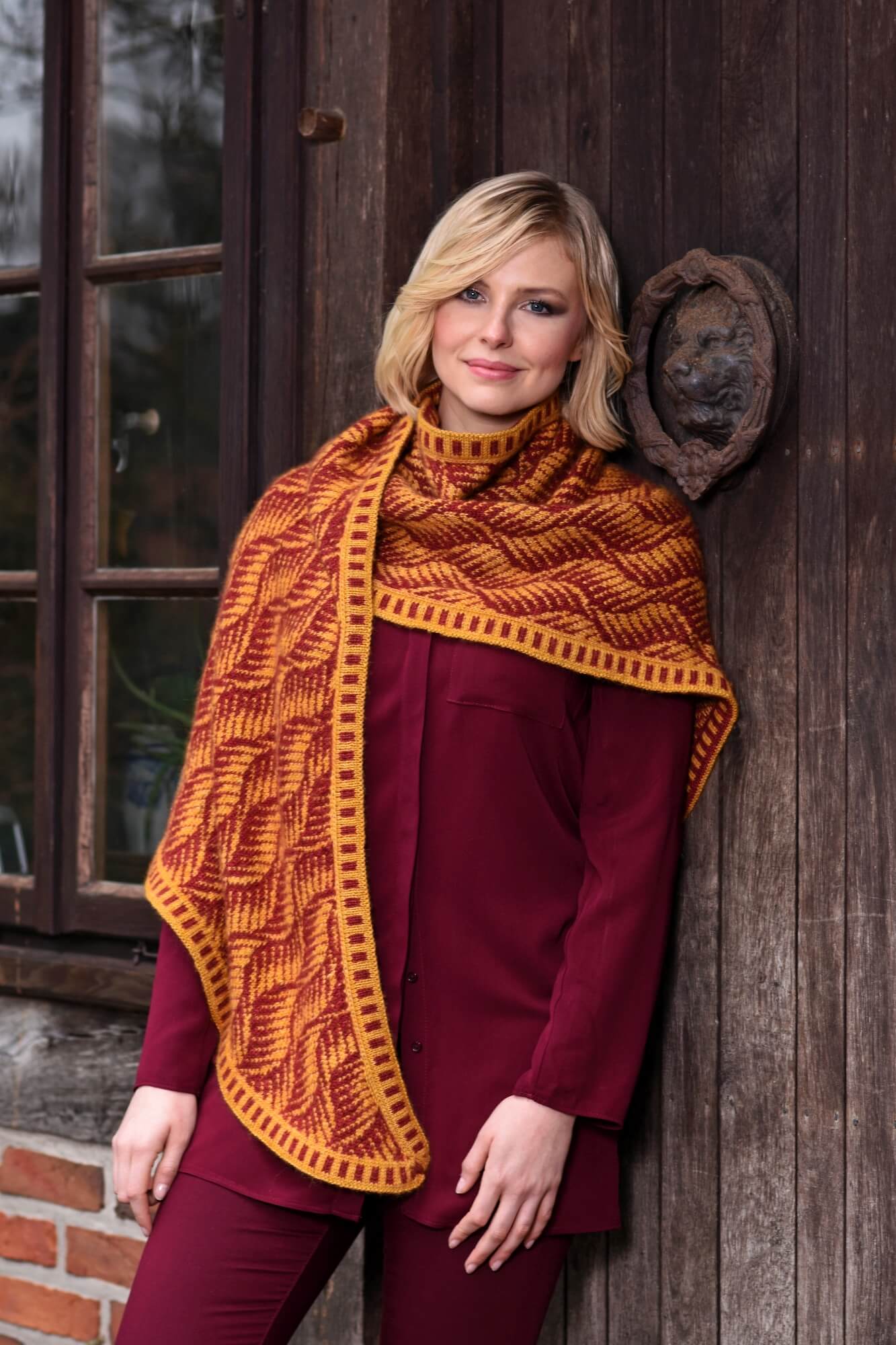 Tuch Swantje im Fair-Isle-Muster selber stricken und steeken