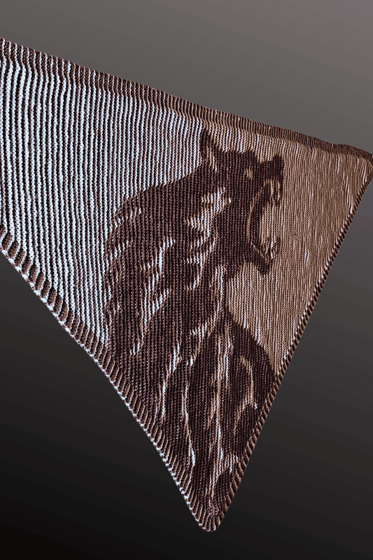 Schattenstrick Tuch Darkling - Wolf