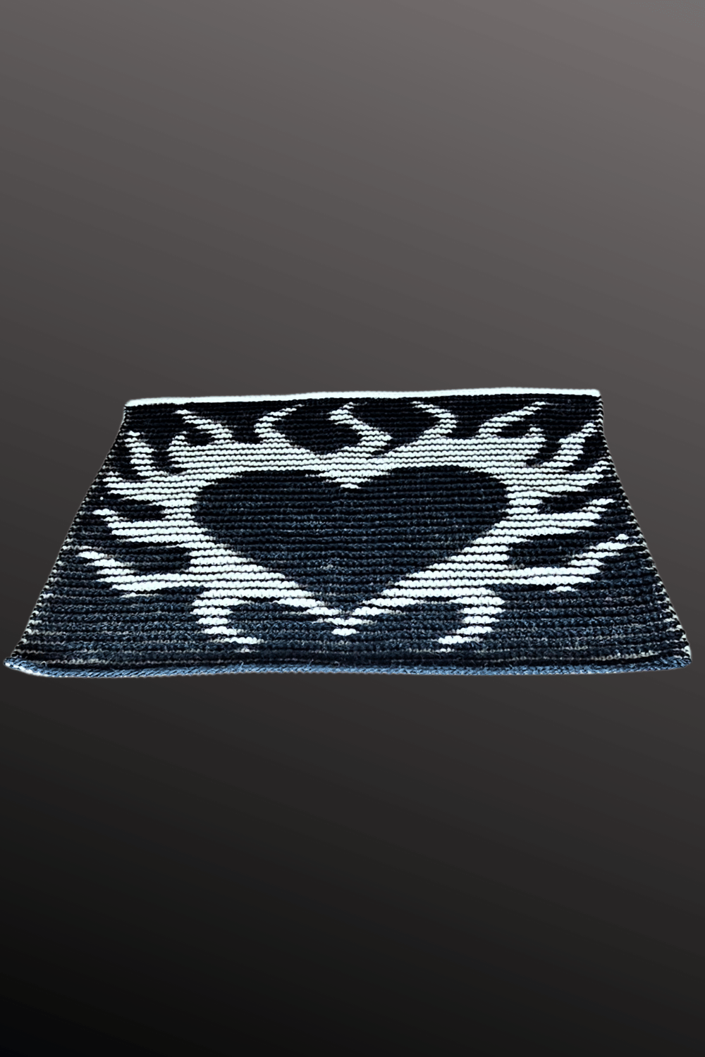 Schattenstrick Decke | Kissen Flameborn - Herz