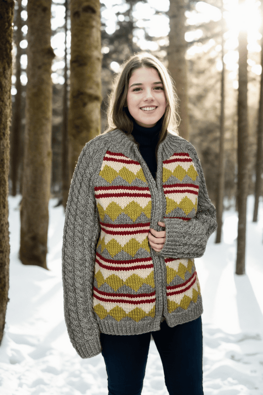 Jacke Gaelic Frost aus Erika Knight Maxi Wool selber stricken