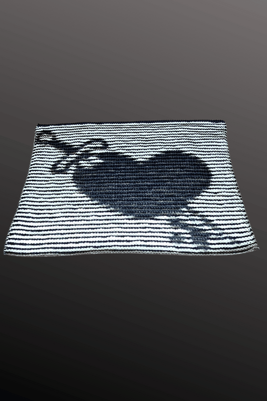 Schattenstrick Decke | Kissen Mine To Bleed - Herz