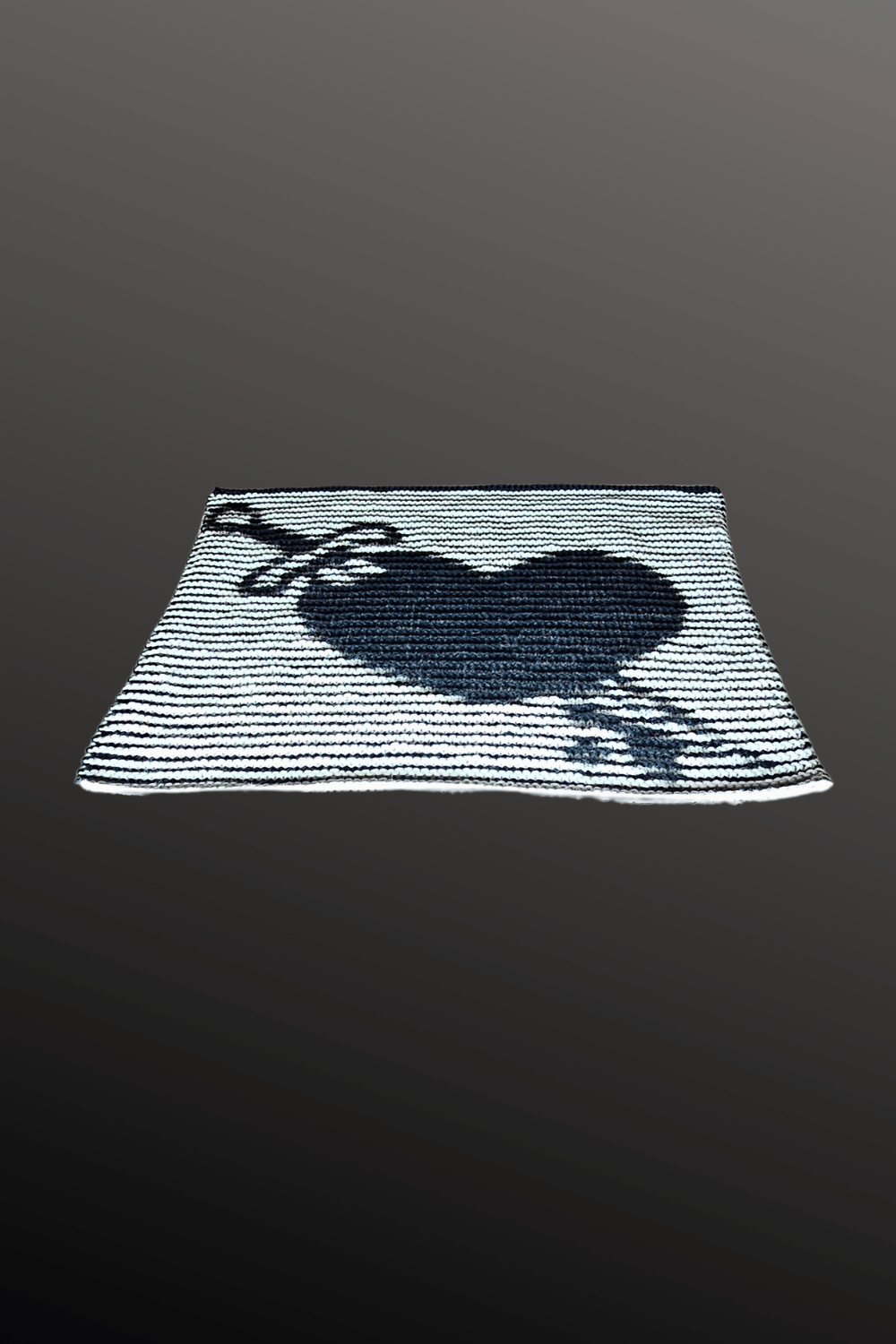 Schattenstrick Decke | Kissen Mine To Bleed - Herz