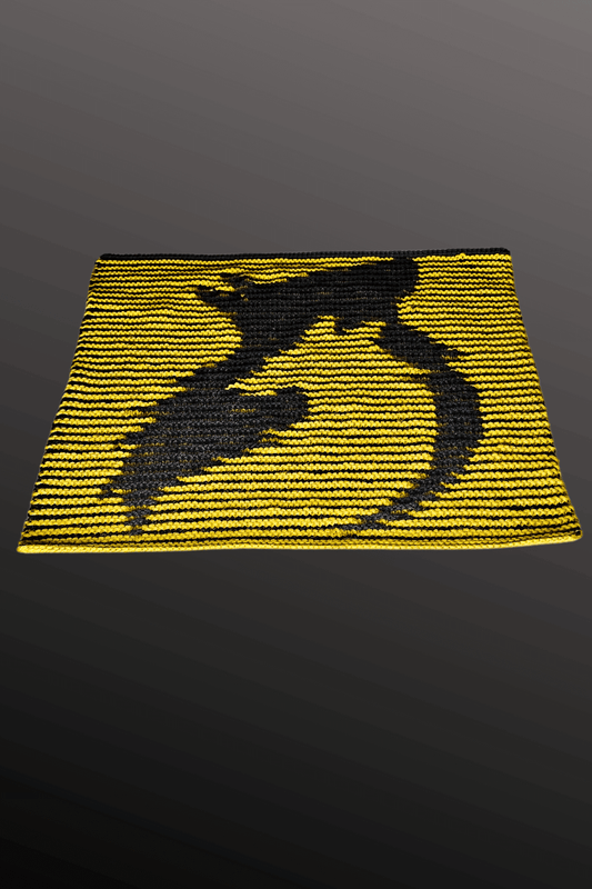 Schattenstrick Decke | Kissen Omega - Wolf