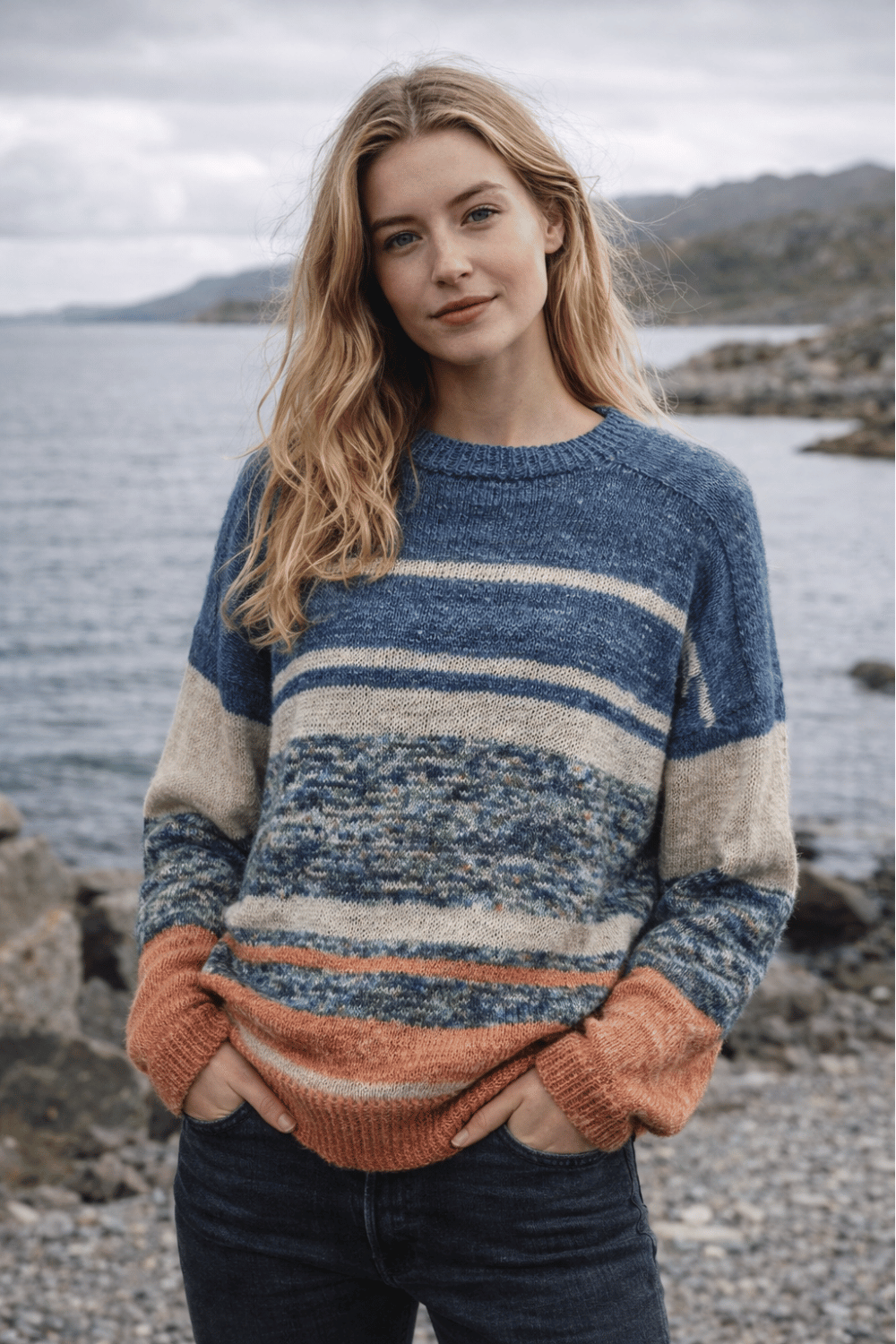 Pullover Kissed aus Cowgirlblues Merino Linen Solid / Farbverlauf selber stricken