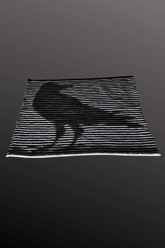 Schattenstrick Decke | Kissen Raven - Rabe