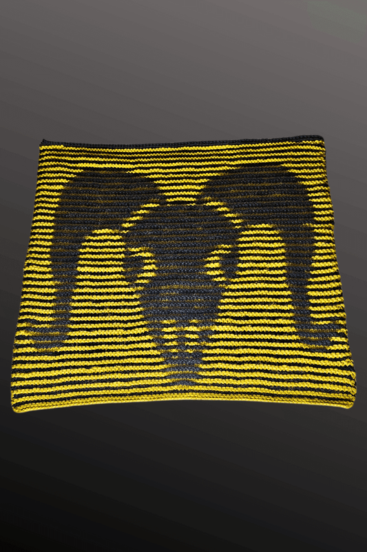 Schattenstrick Decke | Kissen Sinwoven - Totenschädel