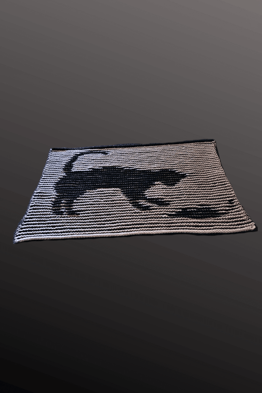 Schattenstrick Decke | Kissen The Hunt - Katze