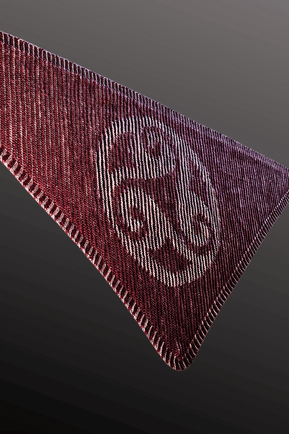 Schattenstrick Tuch Circle Of Life - Kreislauf Triskele