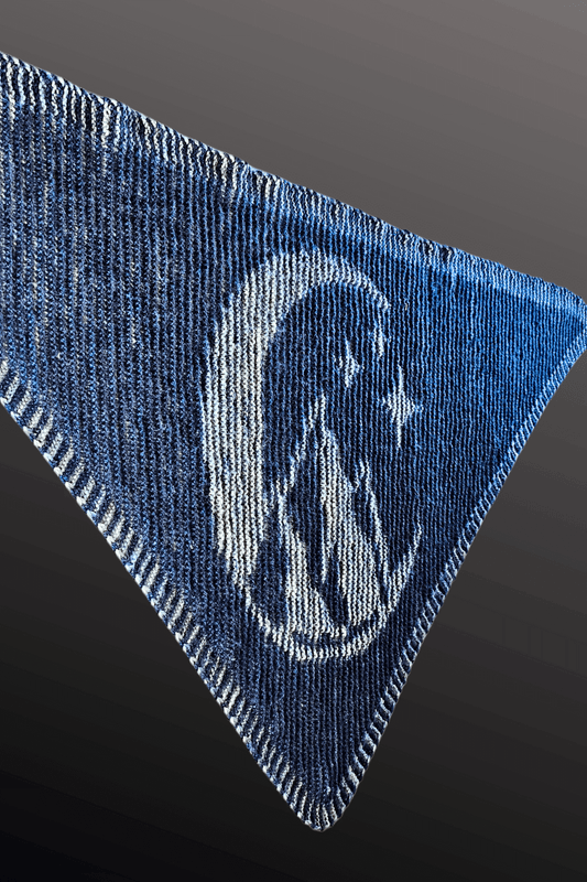 Schattenstrick Tuch Moonglow - Mond