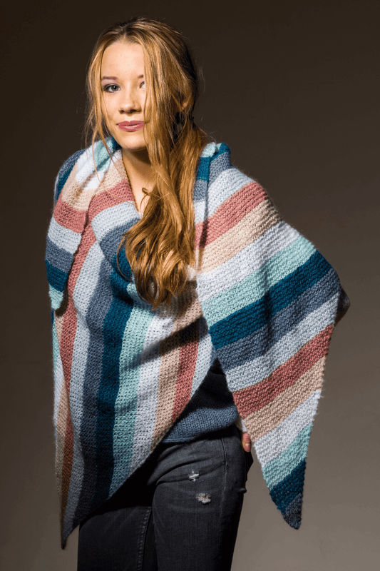 Tuch Claire aus Alpaka selber stricken