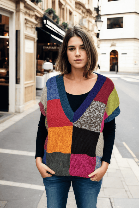 Pullunder Tuscan Tapestry aus Edelweiss Alpaka 4-fach selber stricken