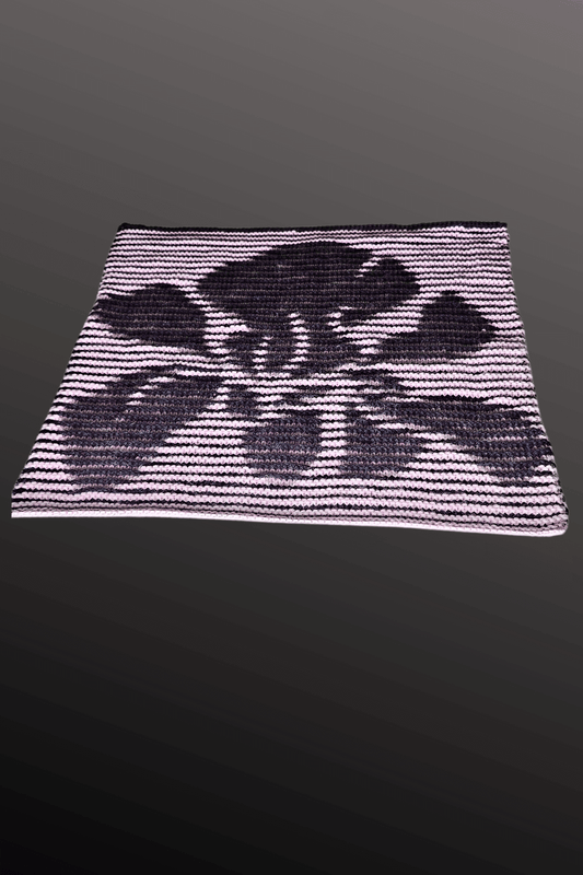 Schattenstrick Decke | Kissen Velvet Orchid - Blume