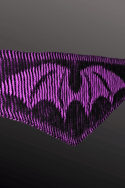 Schattenstrick Nickituch Velvet Wings - Flügel