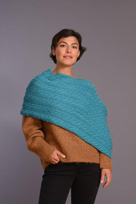 Einfachen Poncho selber stricken