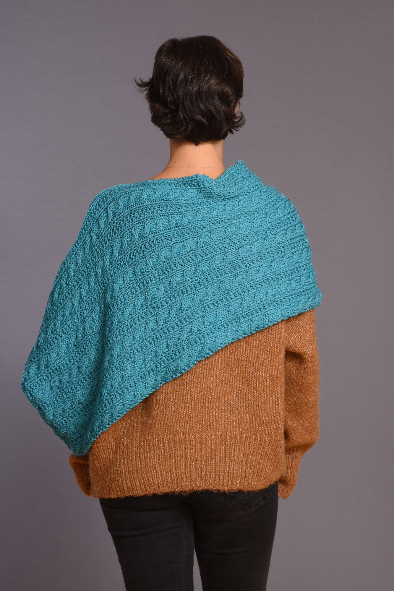 Einfachen Poncho selber stricken