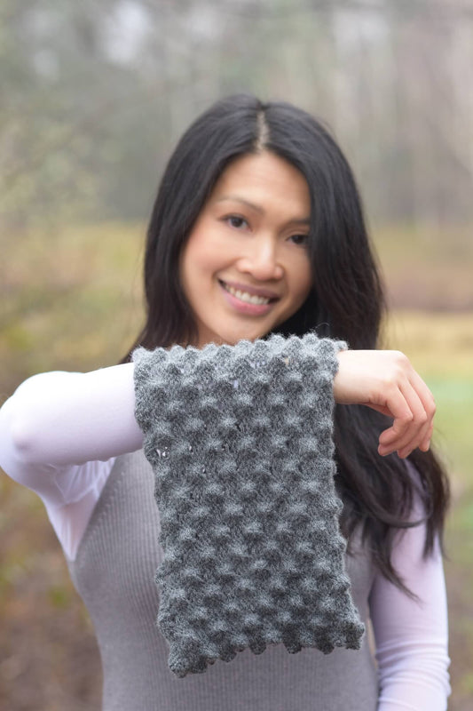 Loop mit 3D-Muster stricken