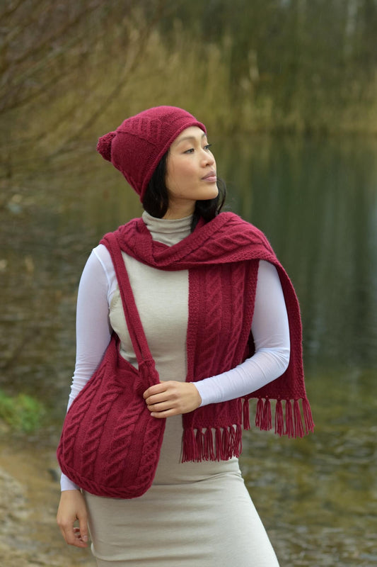 Dreiteiler aus feinem Kaschmir stricken