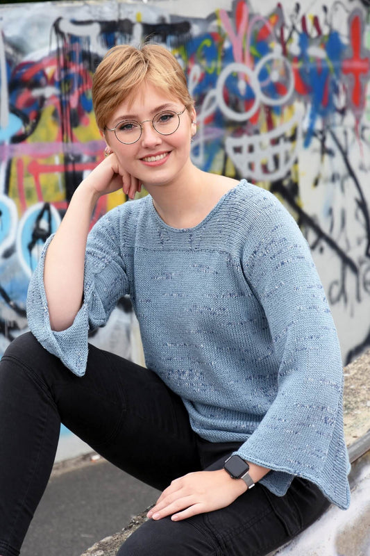 Pullover Miriel aus Schachenmayr Duo Multicolore selber stricken.