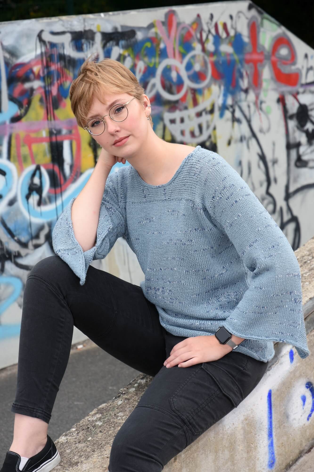 Pullover Miriel aus Schachenmayr Duo Multicolore selber stricken.