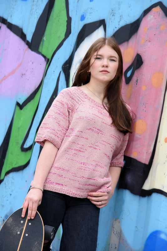 Pullover Latenna aus Schachenmayr Duo Multicolore selber stricken.