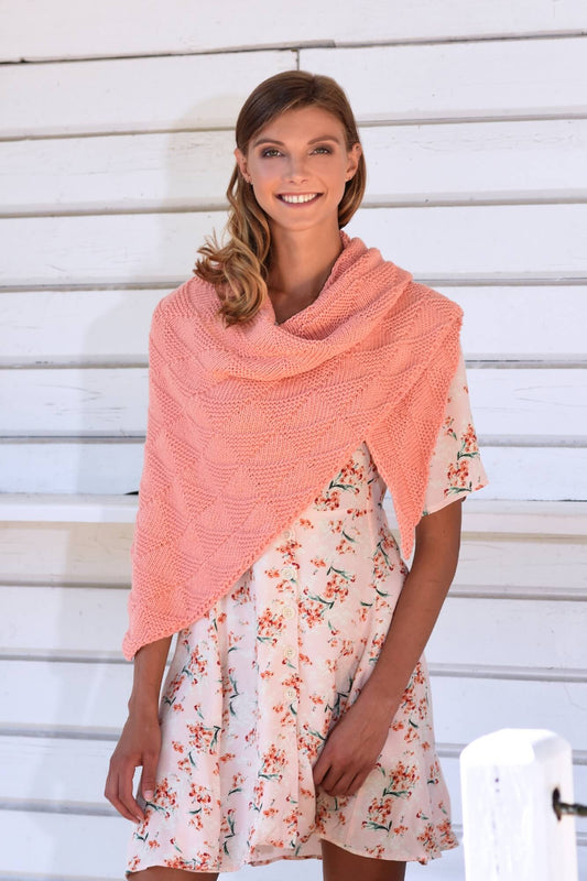 Dreieckstuch mit Dreiecksmuster stricken