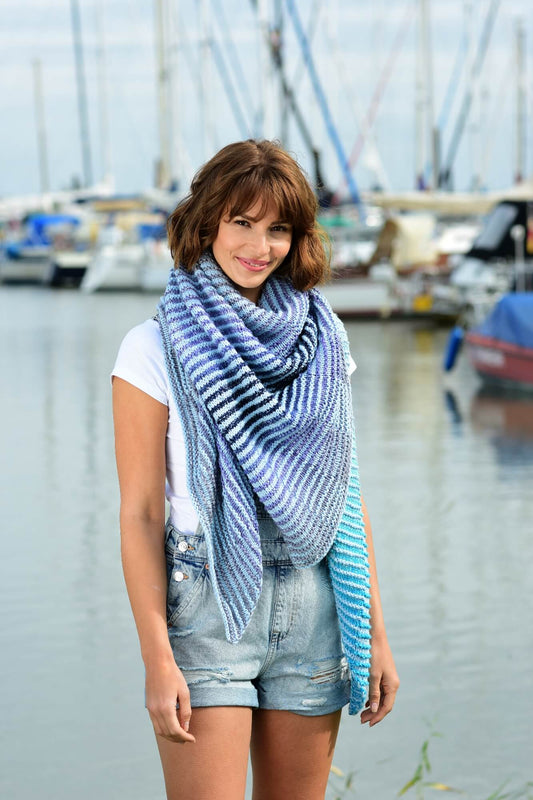 Tuch mit Schatteneffekt stricken