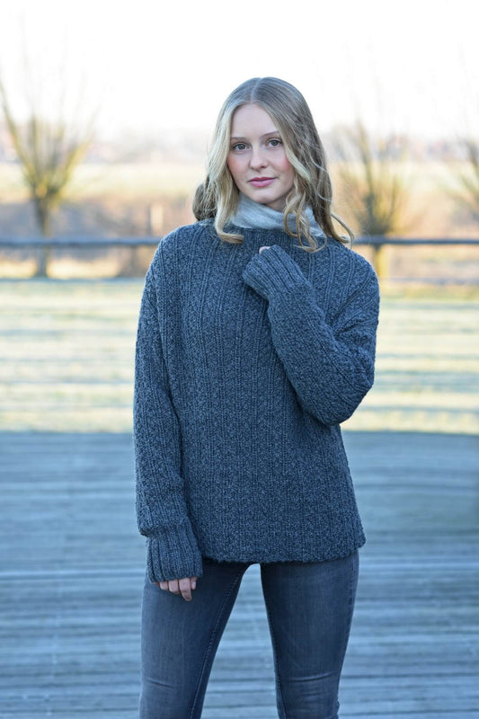 Pullover mit Strukturmuster stricken