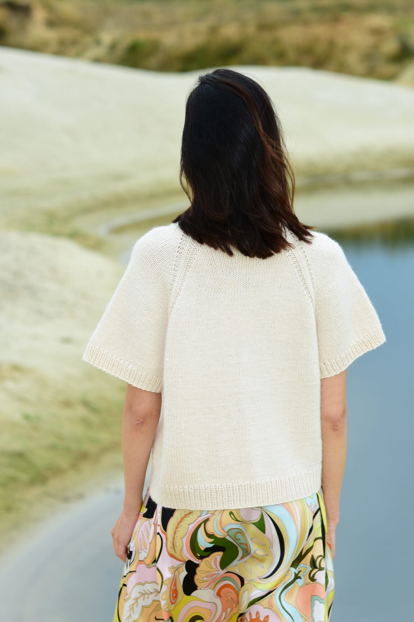 Schlichte Raglan Jacke stricken