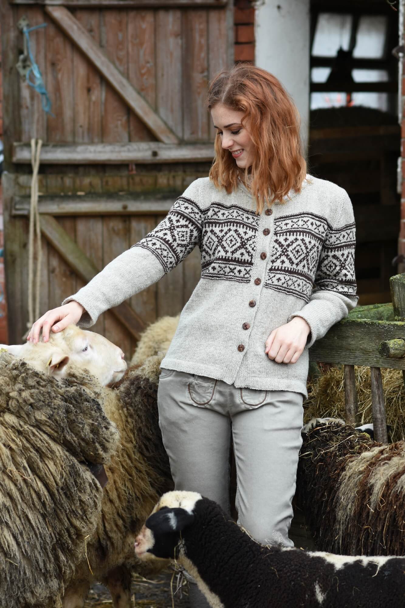 Jacke im Fair Isle Muster stricken